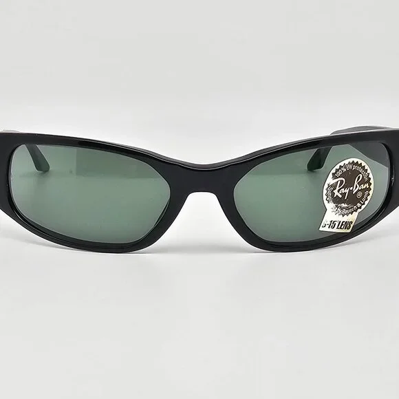 Ray-Ban B&L W1926 XYAO Black Frame G-15 Green Glass Lens Cat 
